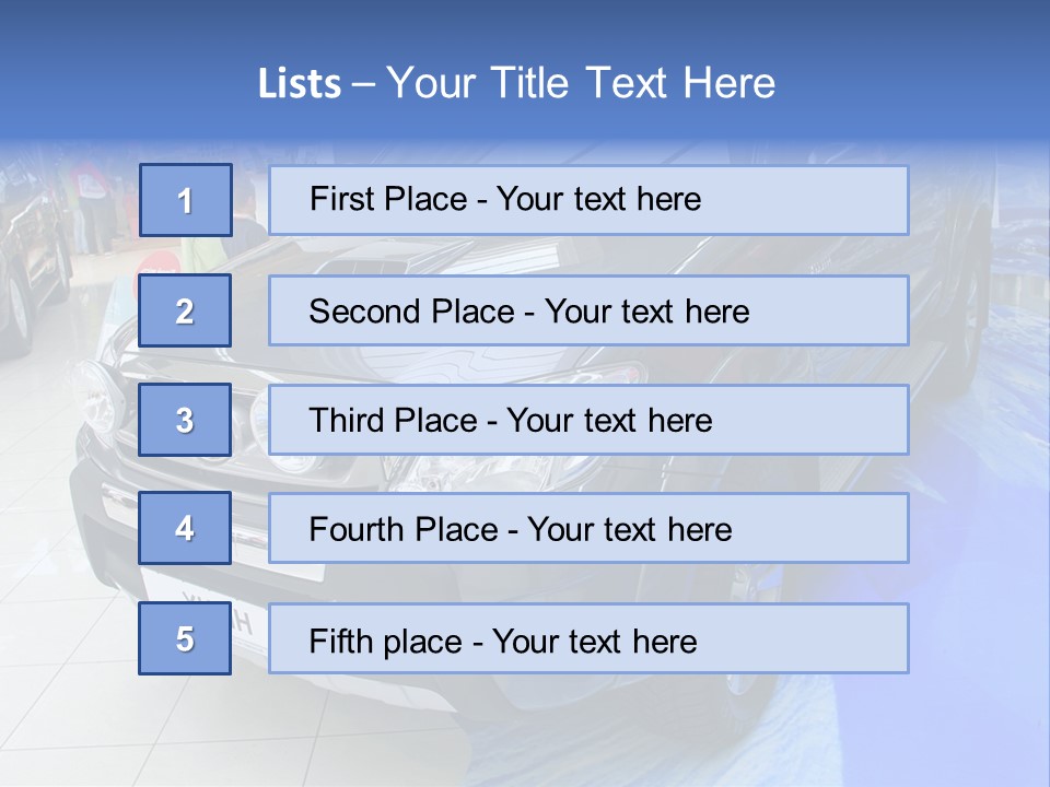 Automobile Sedan Autocar PowerPoint Template