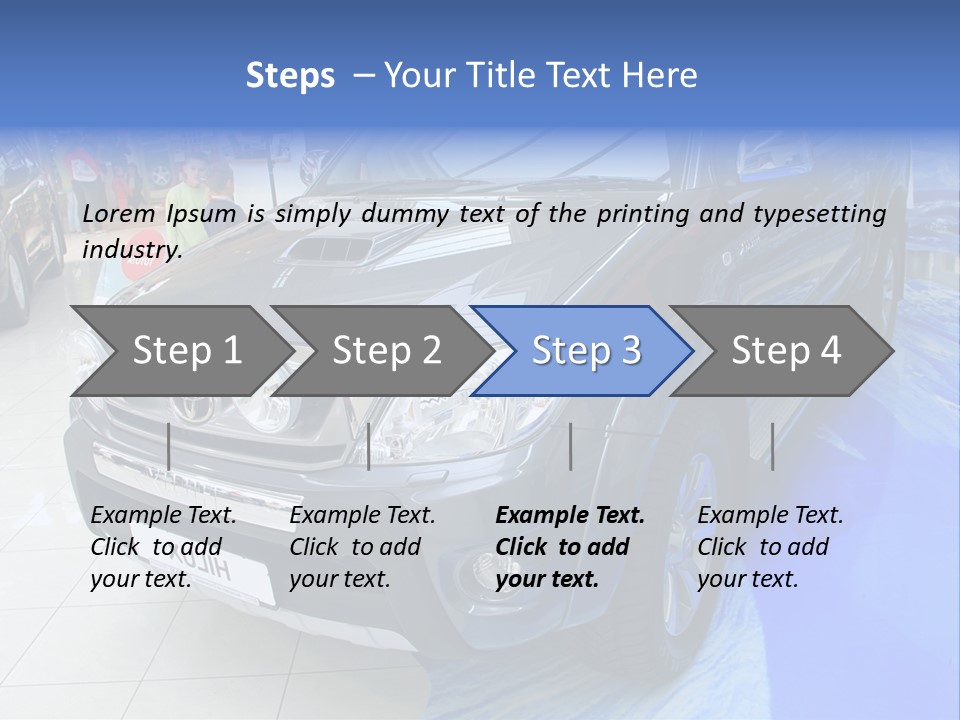 Automobile Sedan Autocar PowerPoint Template