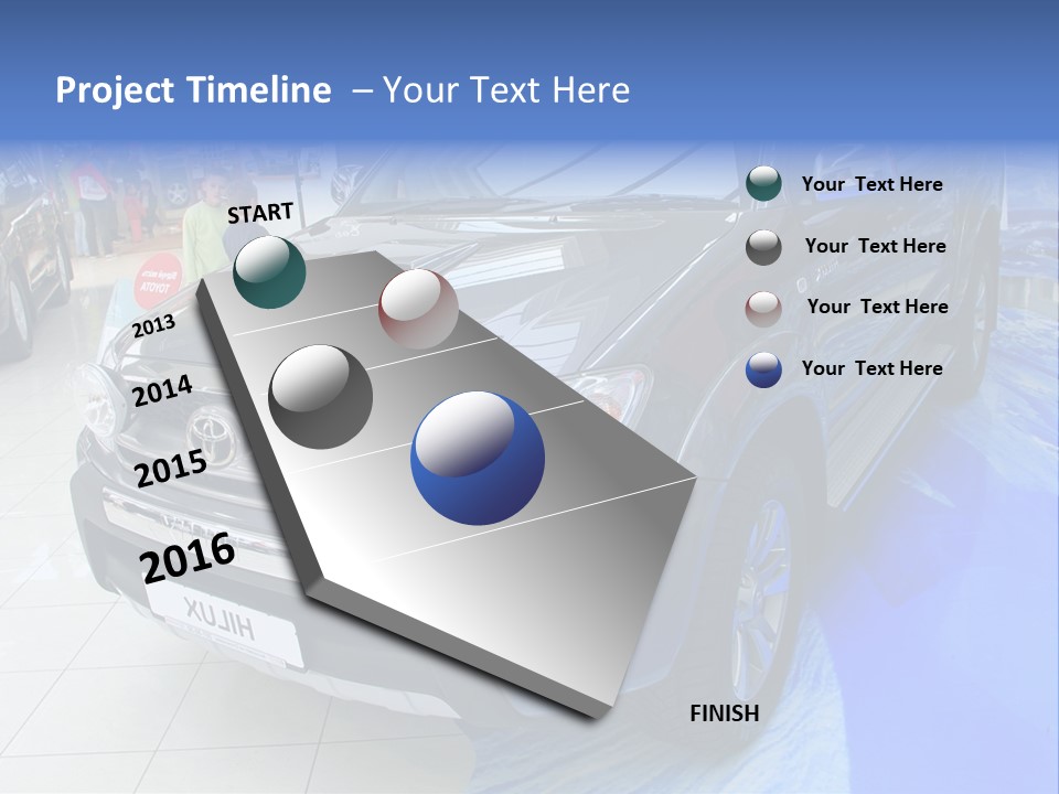 Automobile Sedan Autocar PowerPoint Template