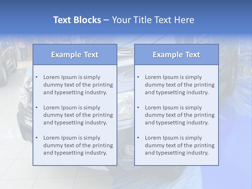 Automobile Sedan Autocar PowerPoint Template