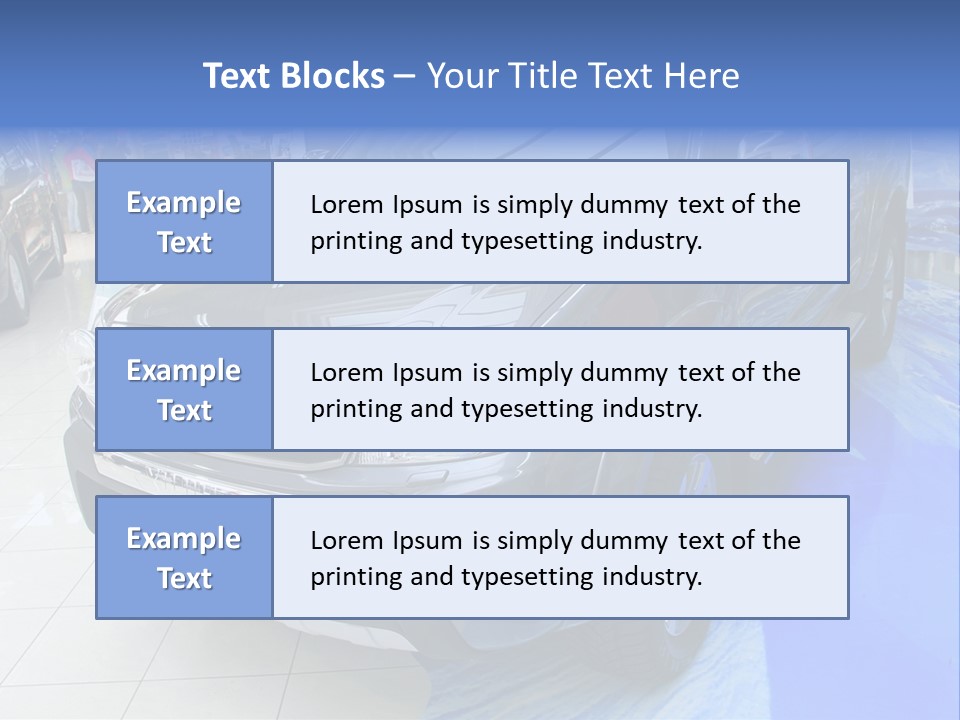 Automobile Sedan Autocar PowerPoint Template