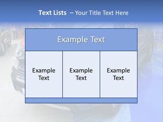 Automobile Sedan Autocar PowerPoint Template