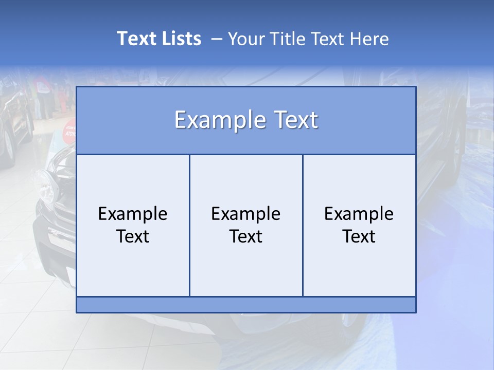 Automobile Sedan Autocar PowerPoint Template