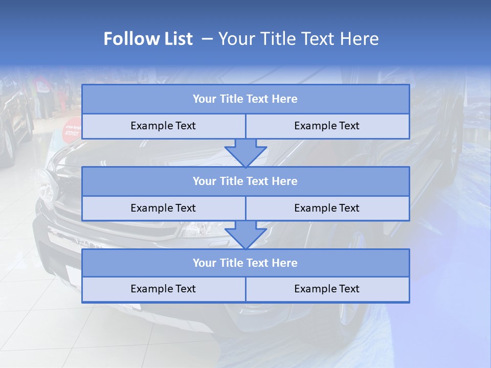 Automobile Sedan Autocar PowerPoint Template