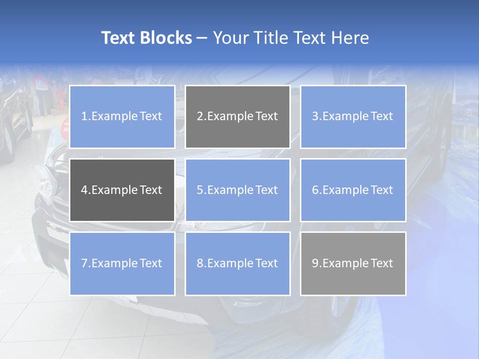Automobile Sedan Autocar PowerPoint Template