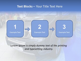 Automobile Sedan Autocar PowerPoint Template