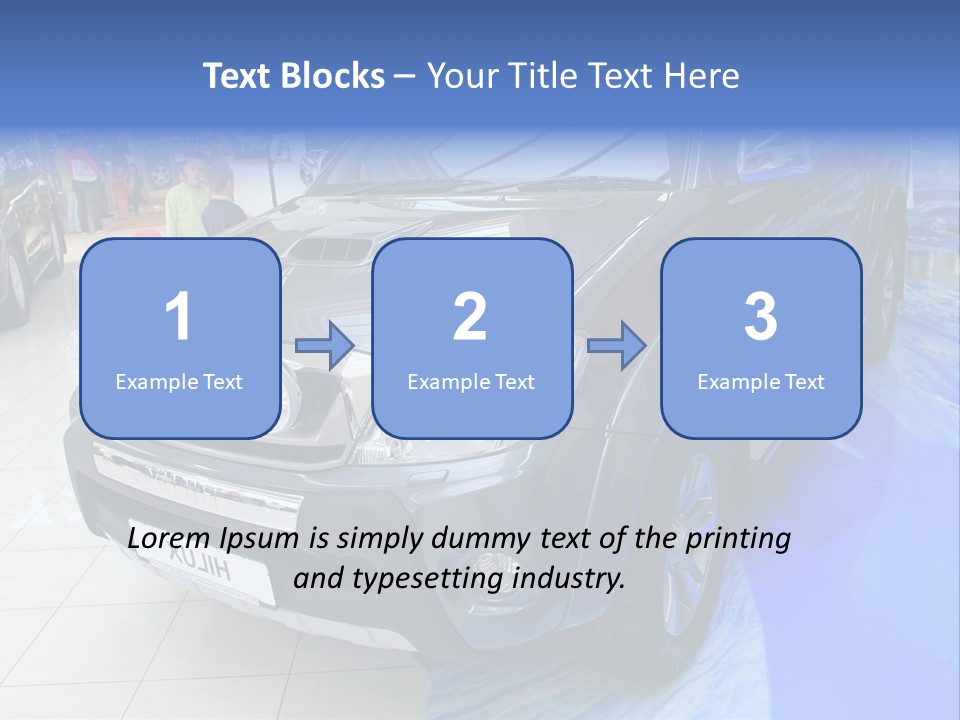 Automobile Sedan Autocar PowerPoint Template