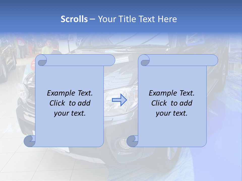 Automobile Sedan Autocar PowerPoint Template
