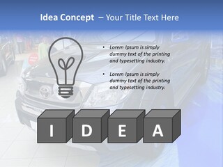 Automobile Sedan Autocar PowerPoint Template