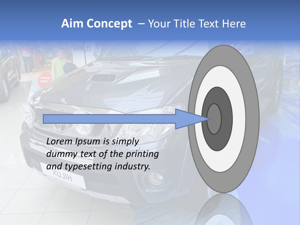 Automobile Sedan Autocar PowerPoint Template