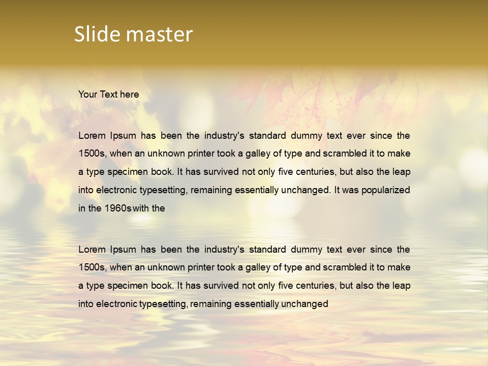 Vibrant Color Closeup PowerPoint Template