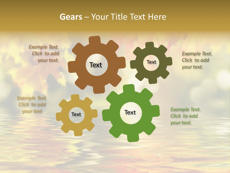 Vibrant Color Closeup PowerPoint Template