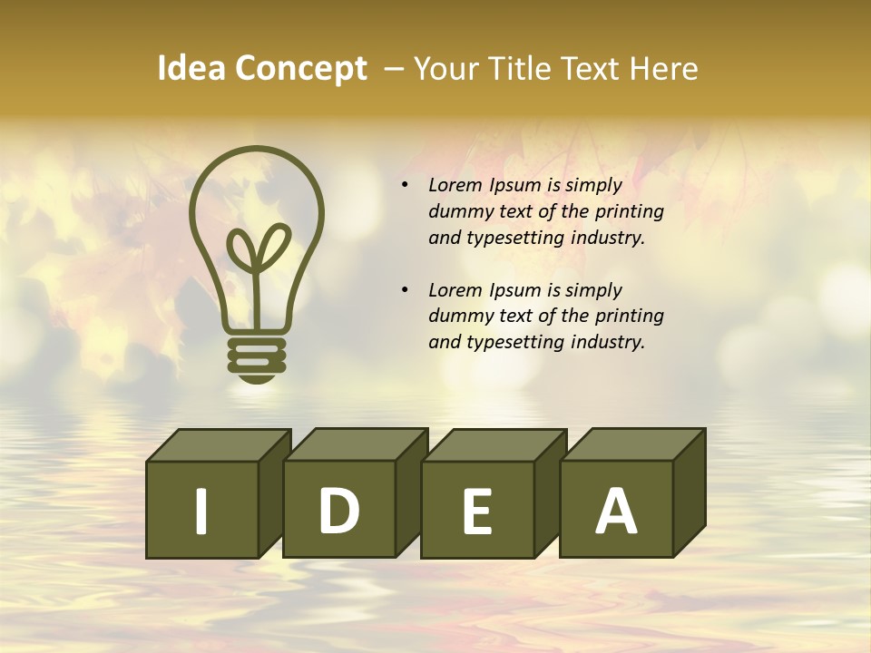 Vibrant Color Closeup PowerPoint Template