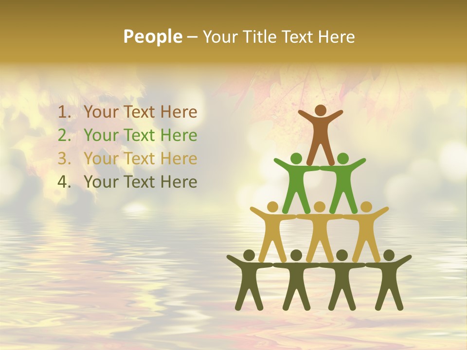 Vibrant Color Closeup PowerPoint Template