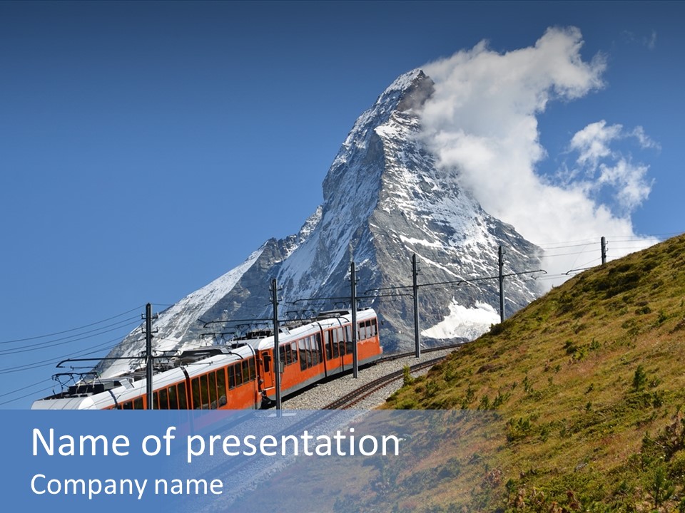 Wire Railway System PowerPoint Template