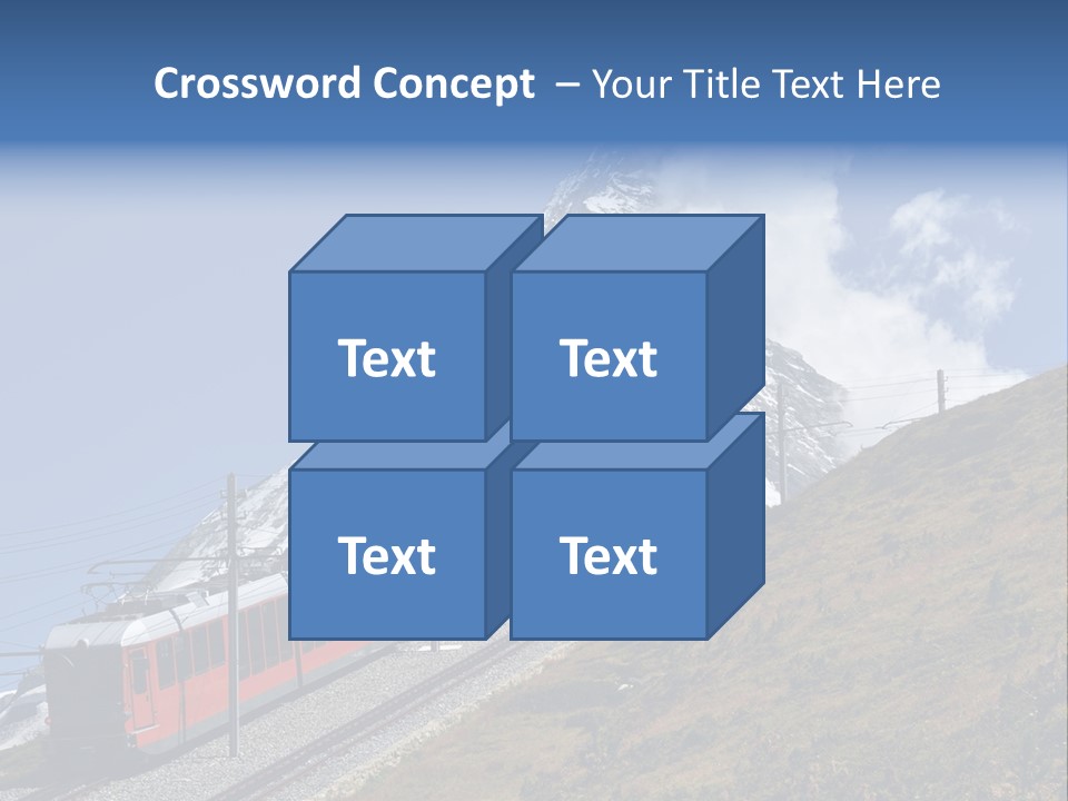 Wire Railway System PowerPoint Template