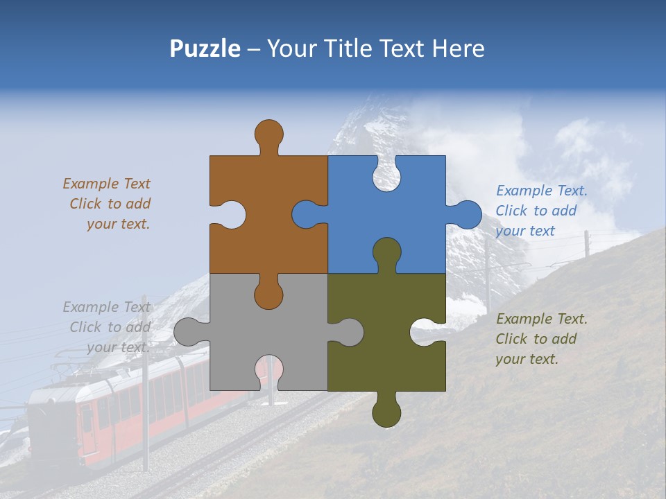 Wire Railway System PowerPoint Template