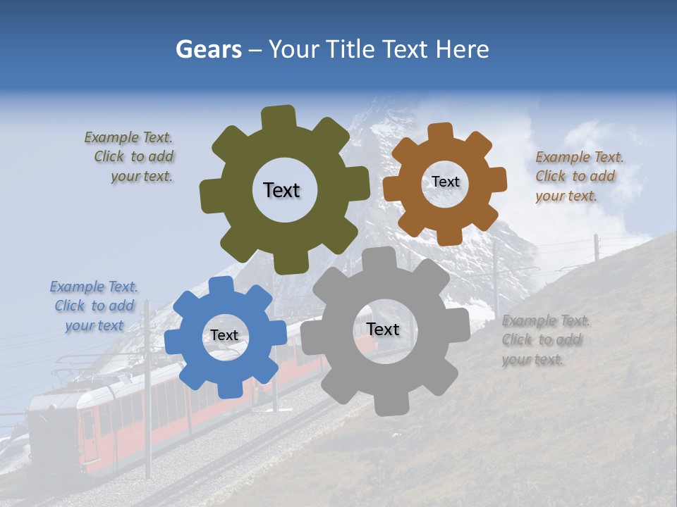 Wire Railway System PowerPoint Template