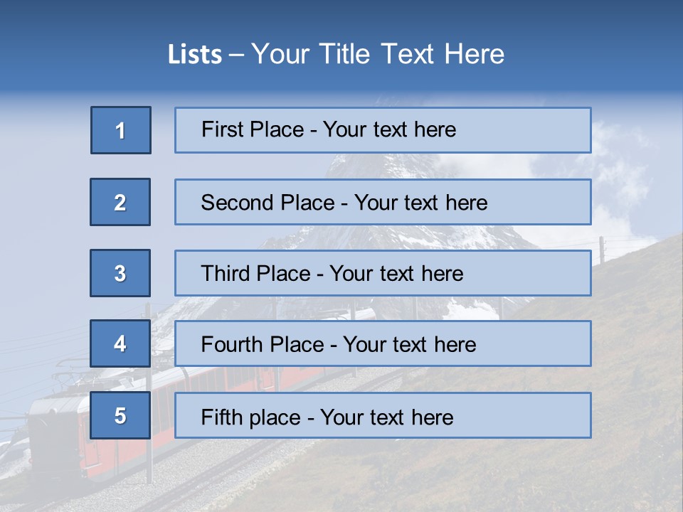 Wire Railway System PowerPoint Template