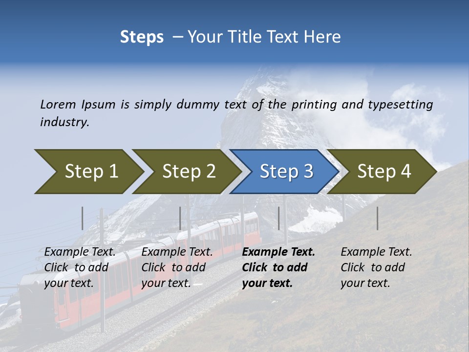 Wire Railway System PowerPoint Template