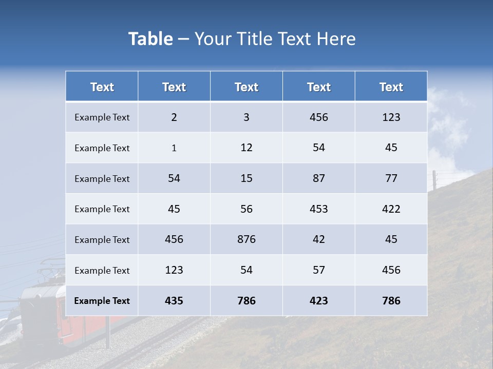 Wire Railway System PowerPoint Template