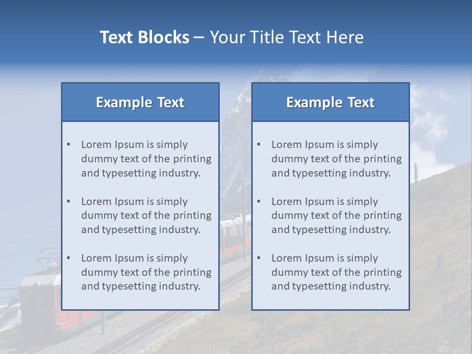 Wire Railway System PowerPoint Template