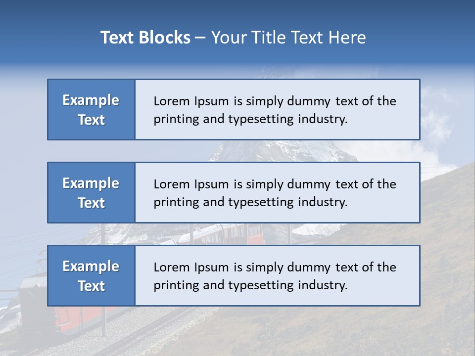 Wire Railway System PowerPoint Template