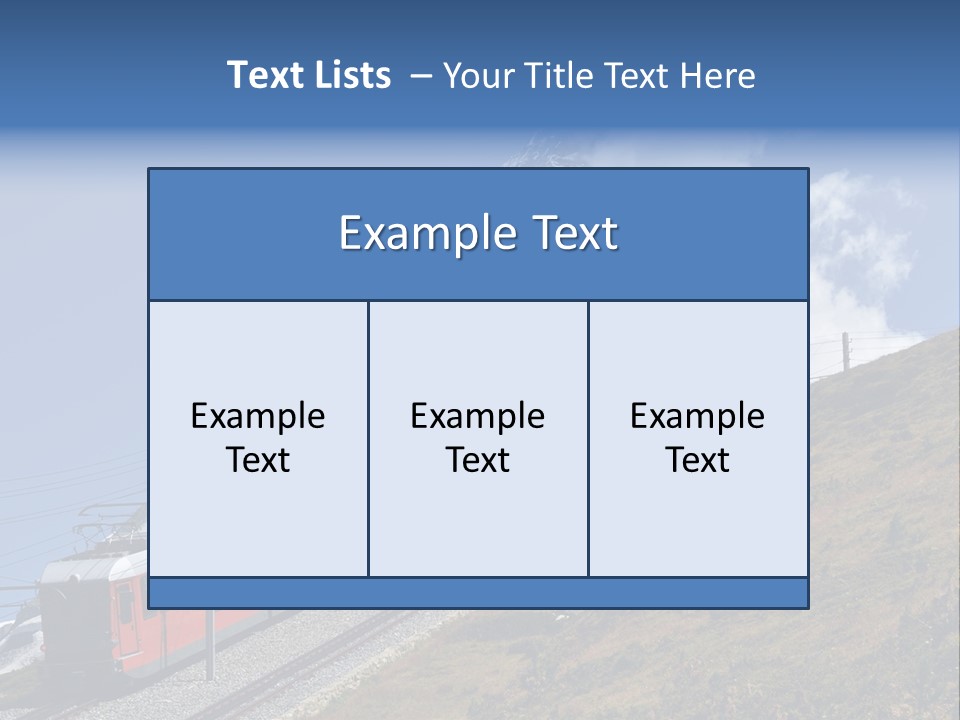 Wire Railway System PowerPoint Template