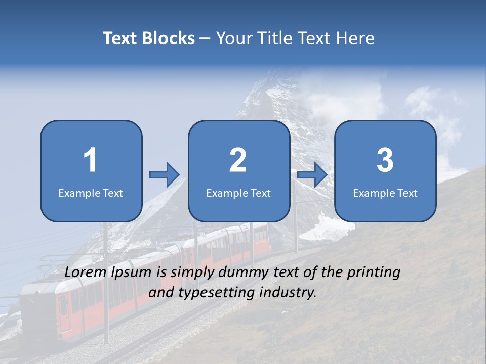 Wire Railway System PowerPoint Template