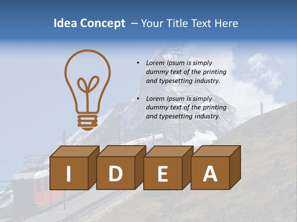 Wire Railway System PowerPoint Template
