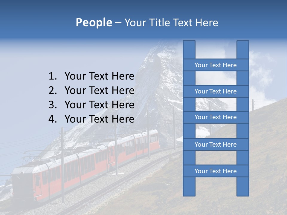 Wire Railway System PowerPoint Template