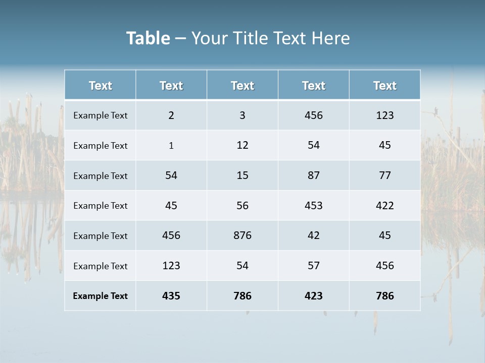 Wilderness Area Usa Beauty In Nature PowerPoint Template