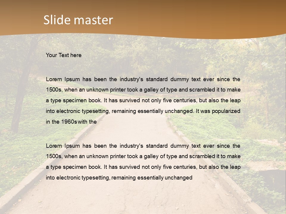 Division Solitude Color PowerPoint Template