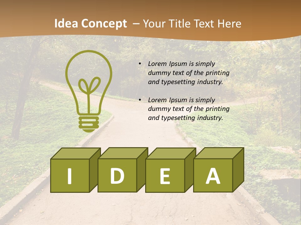 Division Solitude Color PowerPoint Template