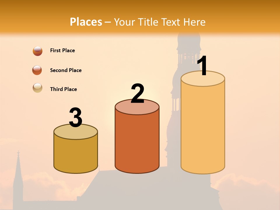 Facade River Cityscape PowerPoint Template