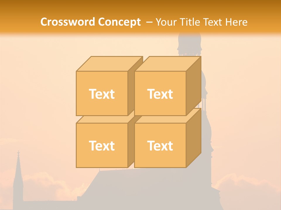 Facade River Cityscape PowerPoint Template