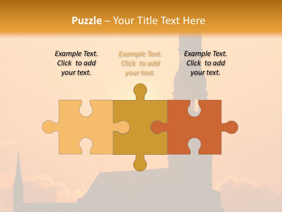 Facade River Cityscape PowerPoint Template