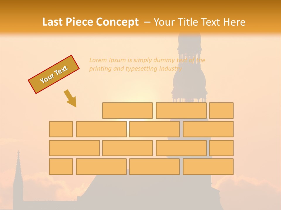 Facade River Cityscape PowerPoint Template