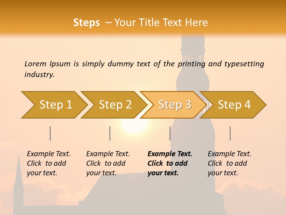 Facade River Cityscape PowerPoint Template