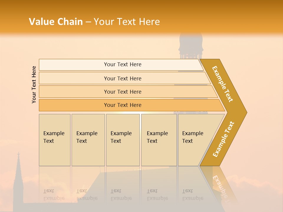 Facade River Cityscape PowerPoint Template