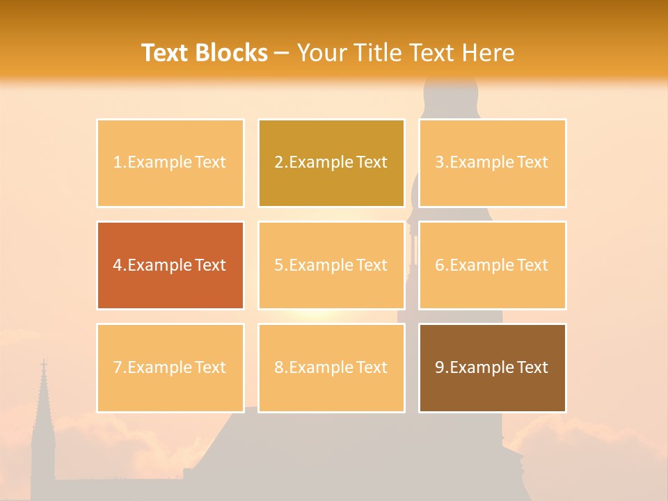 Facade River Cityscape PowerPoint Template