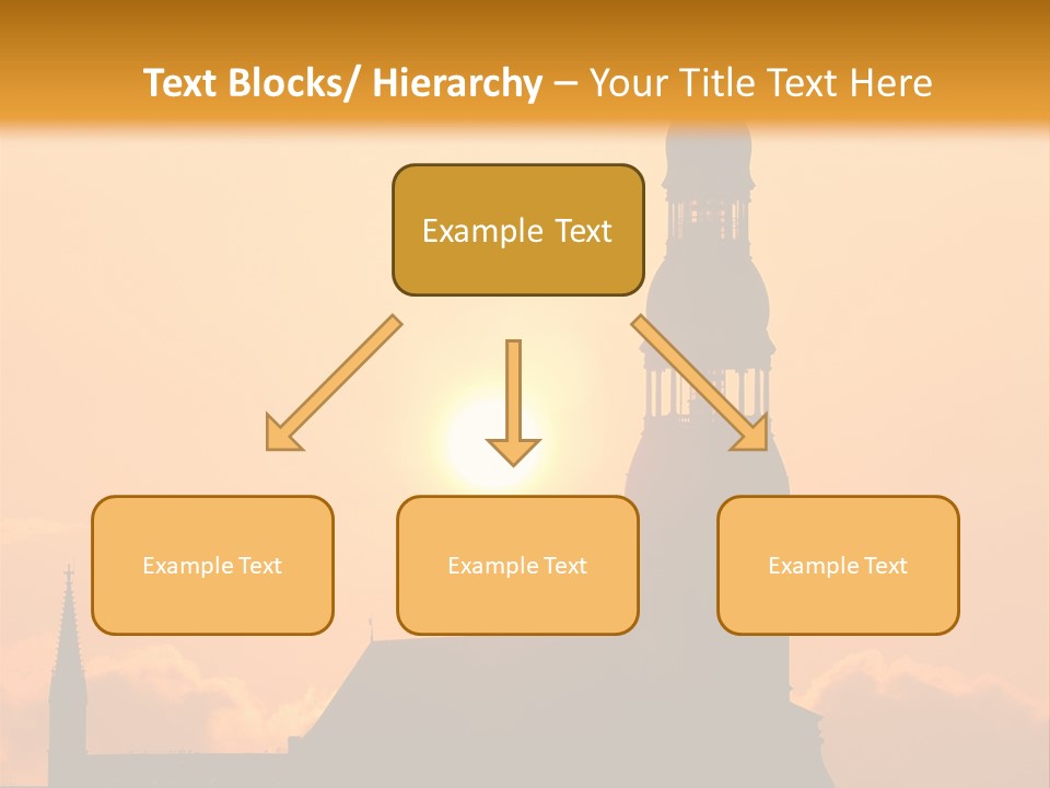 Facade River Cityscape PowerPoint Template