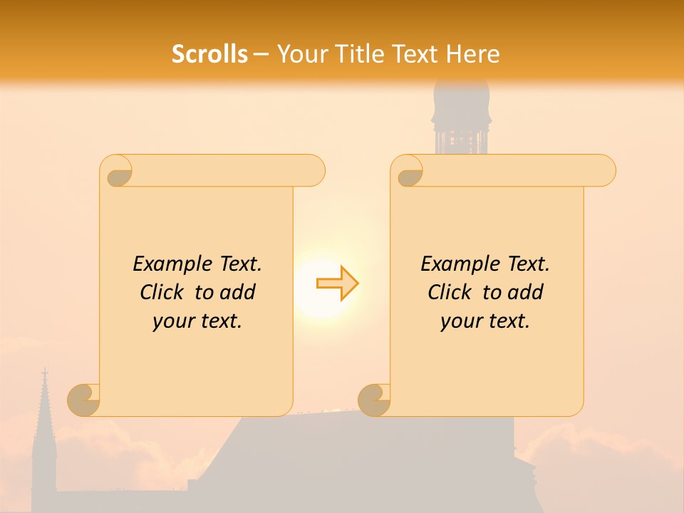 Facade River Cityscape PowerPoint Template