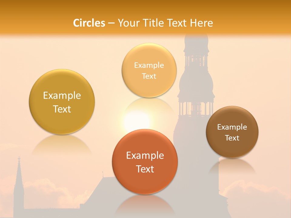 Facade River Cityscape PowerPoint Template