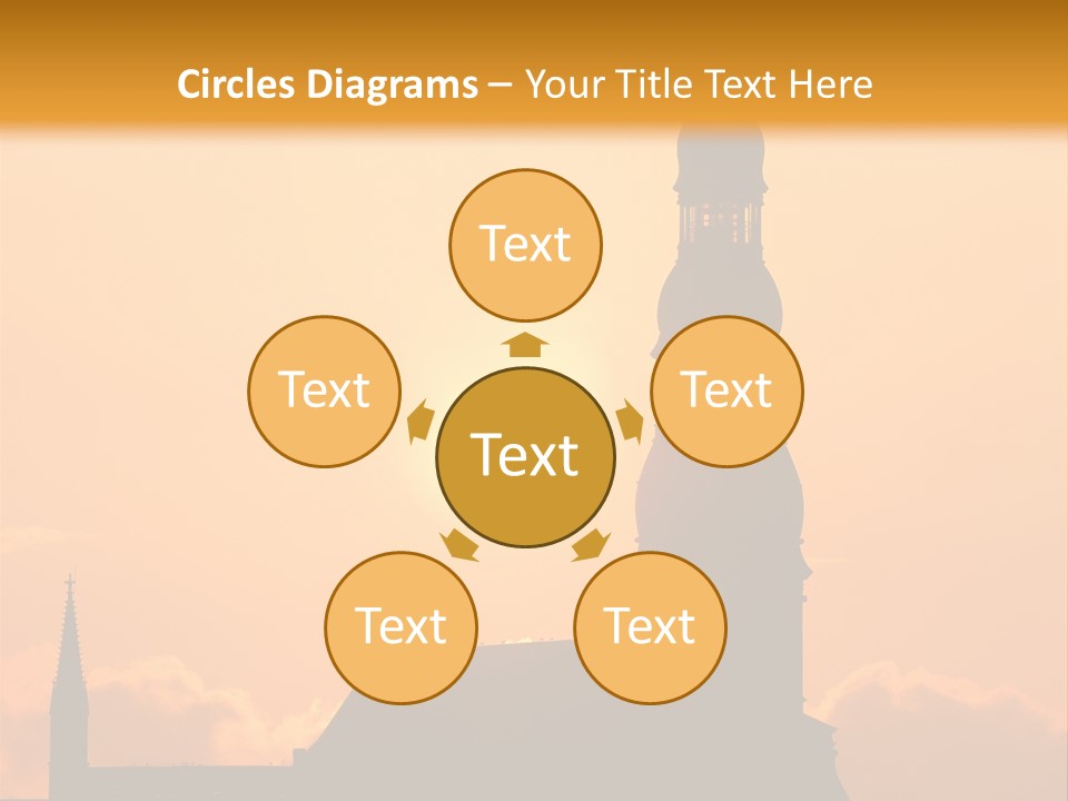 Facade River Cityscape PowerPoint Template