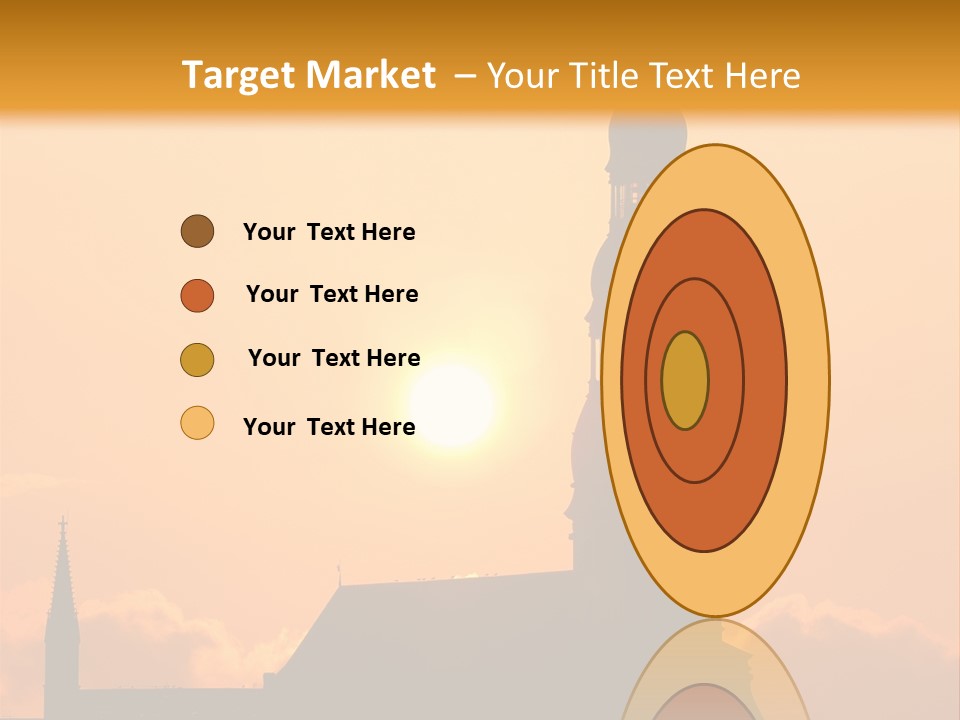 Facade River Cityscape PowerPoint Template