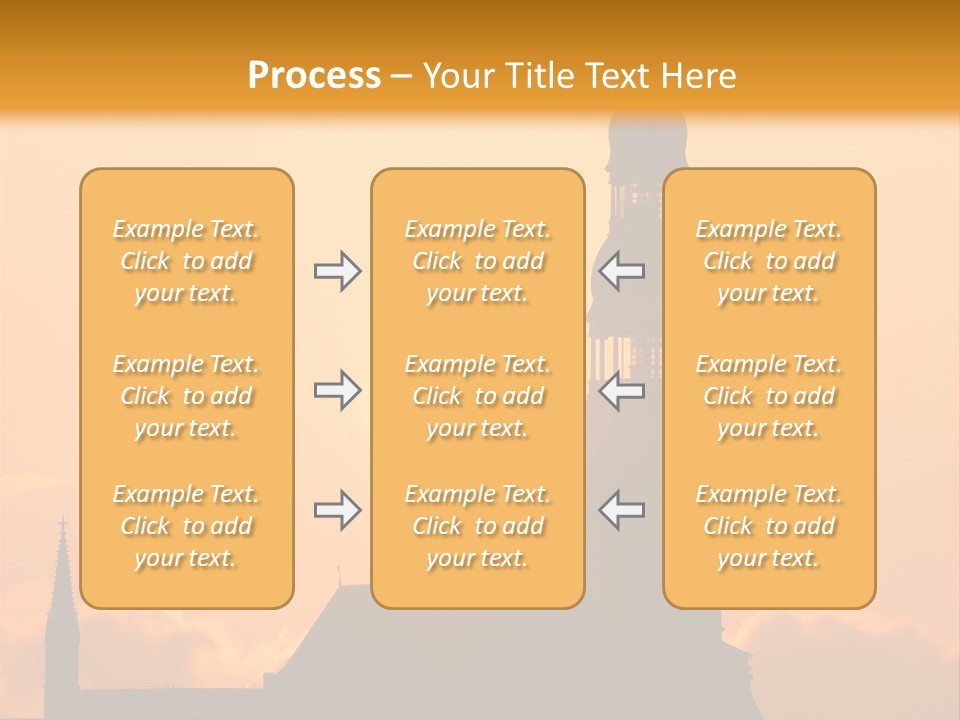 Facade River Cityscape PowerPoint Template