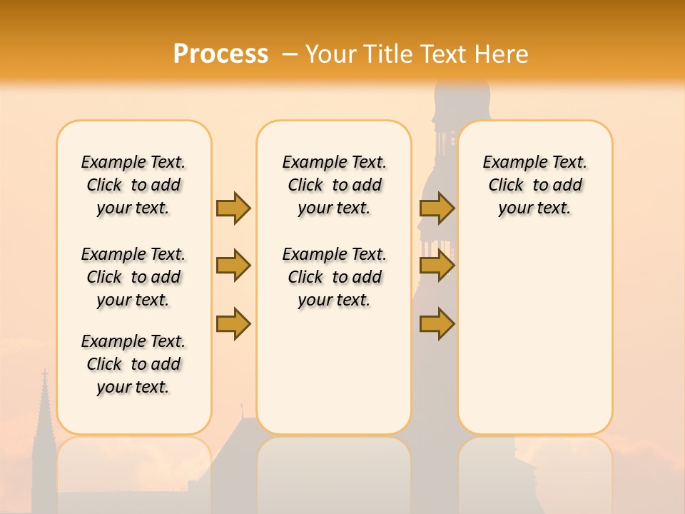 Facade River Cityscape PowerPoint Template