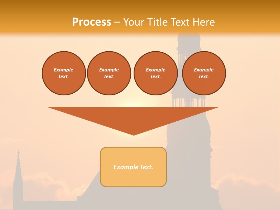 Facade River Cityscape PowerPoint Template