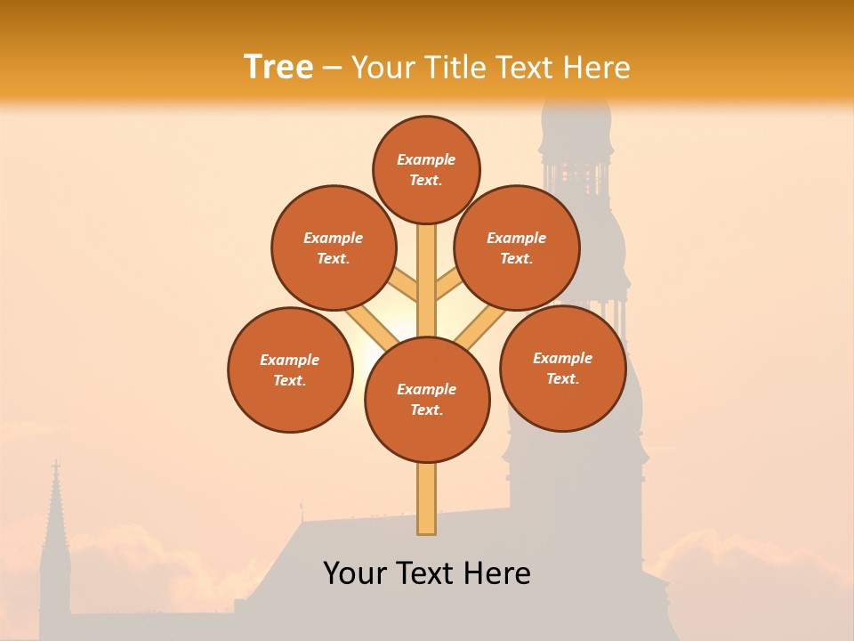 Facade River Cityscape PowerPoint Template